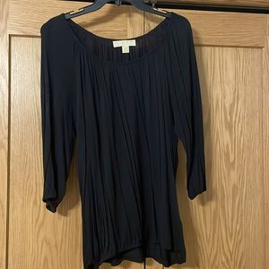 Michael Kors 3/4 sleeve black blouse